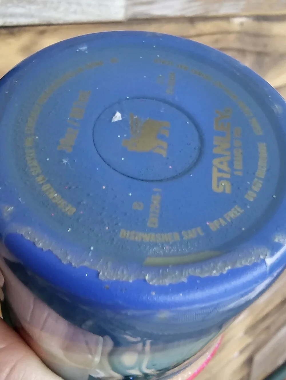 Suze Ford Custom Hand Painted Stanley Tumbler 30z Brush Strokes Limited Edition - Picture 17 of 17